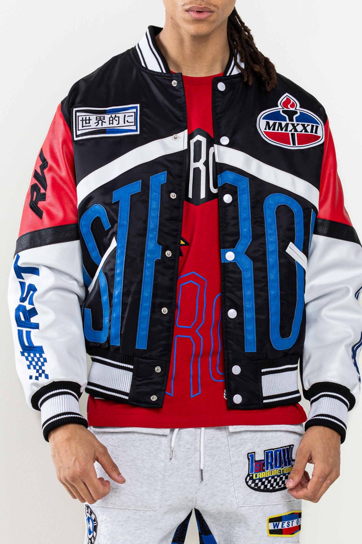 NYLON RIDER VARSITY JACKET | First Row