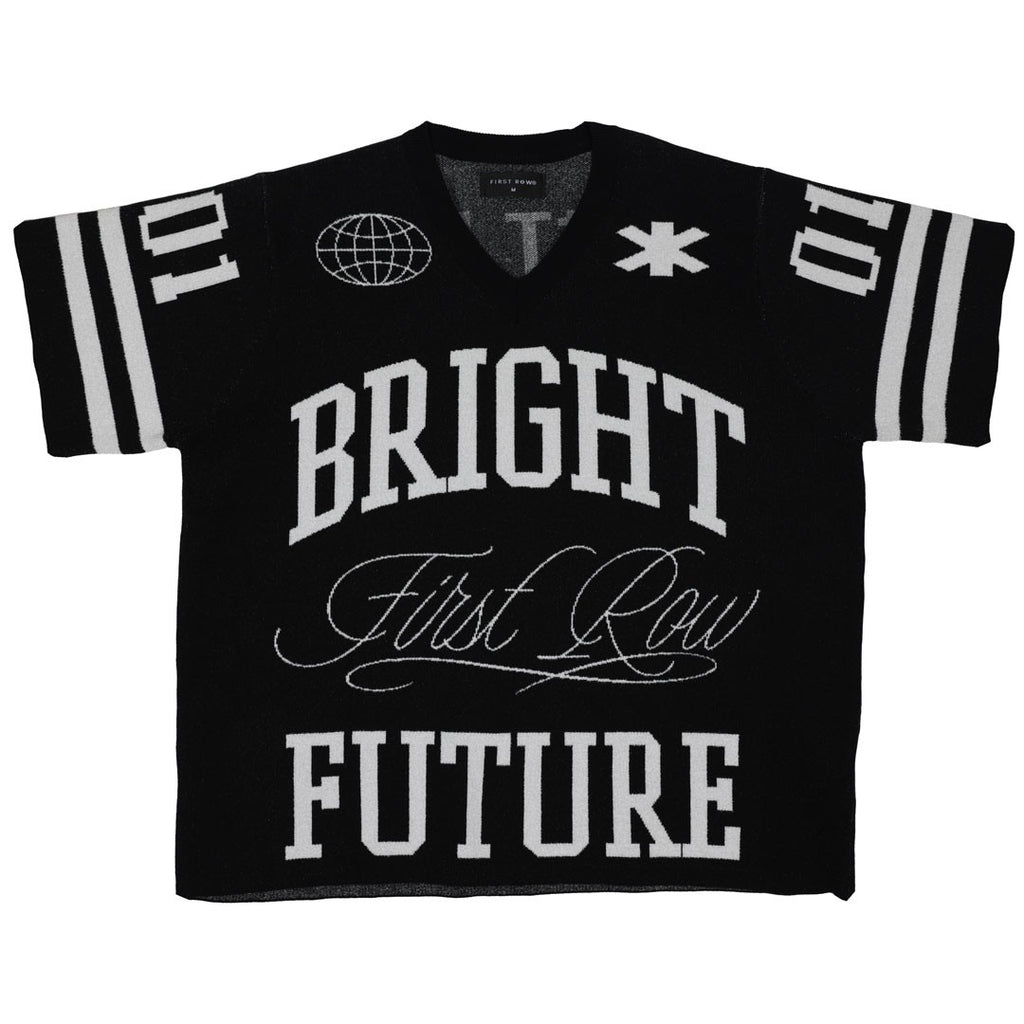 BRIGHT FUTURE VARSITY JACQUARD KNIT TEE