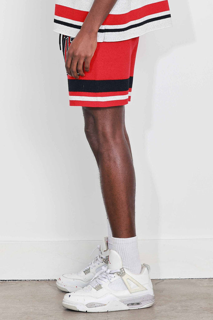 STAR VARSITY JACQUARD KNIT SHORTS