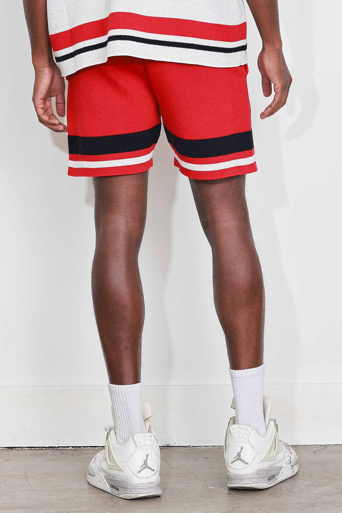 STAR VARSITY JACQUARD KNIT SHORTS