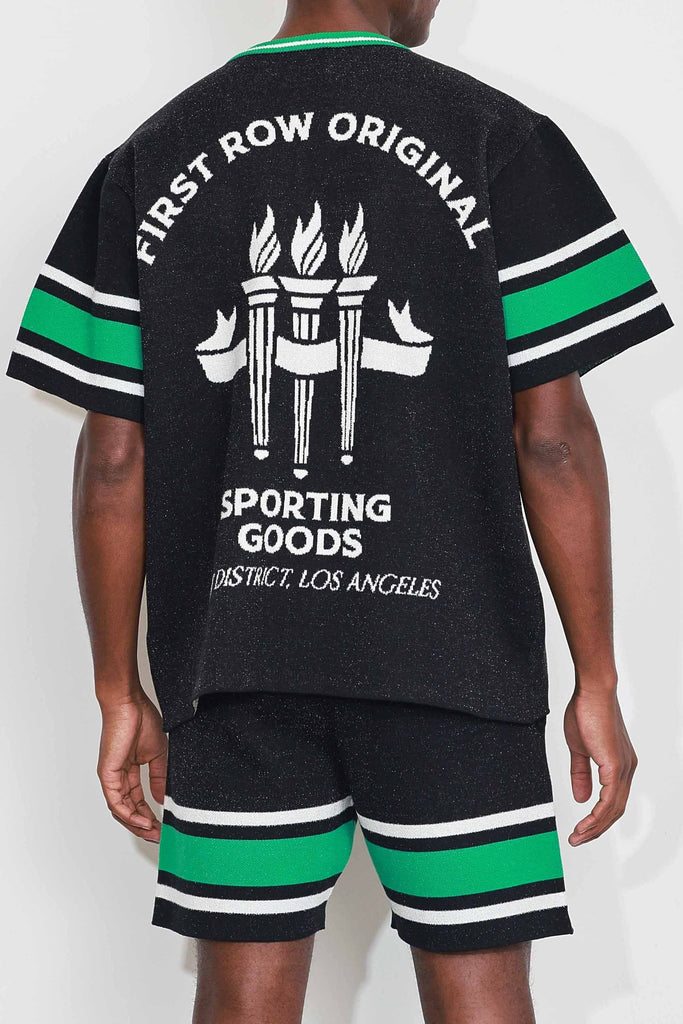 FR SPORTING VARSITY JACQUARD KNIT TEE