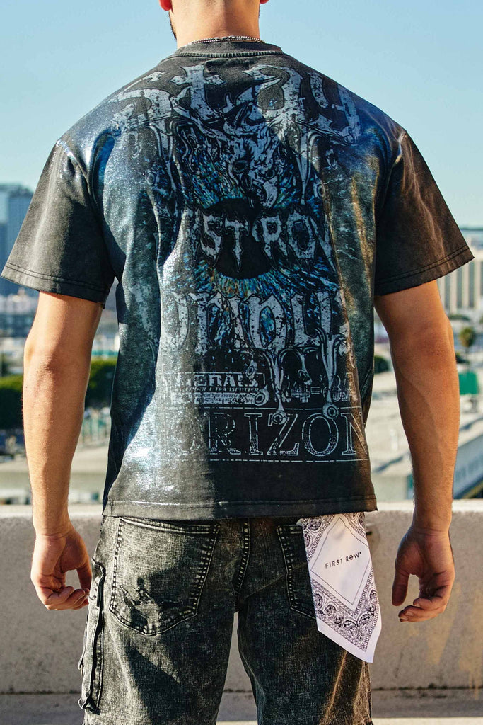 STAY CURIOUS EYEBALL FOIL TEE