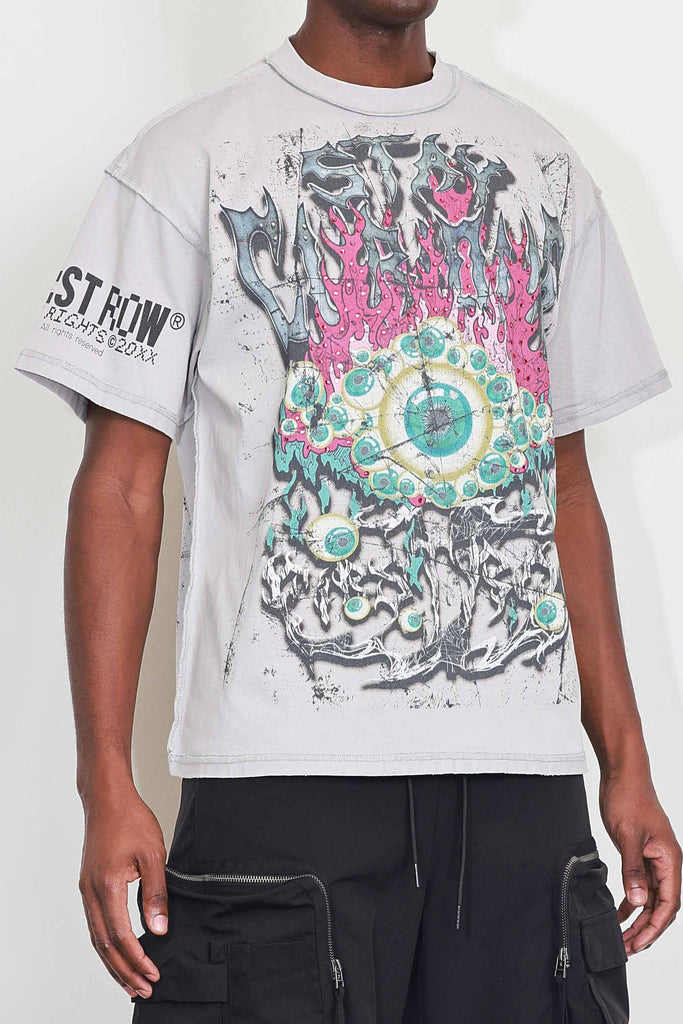 STAY CURIOUS EYEBALLS TEE