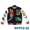 Monochrome Bright Future varsity jacket, First Row, Shop Men's Jackets &  Vests Online