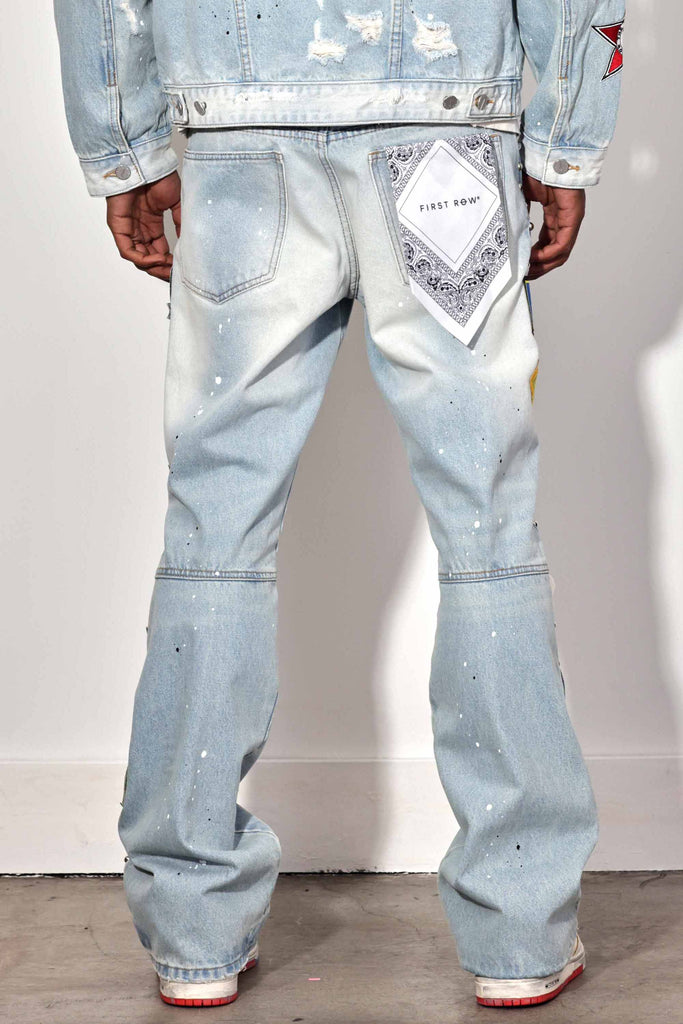 ACT OF LIVING RODEO WASHED DENIM PANTS