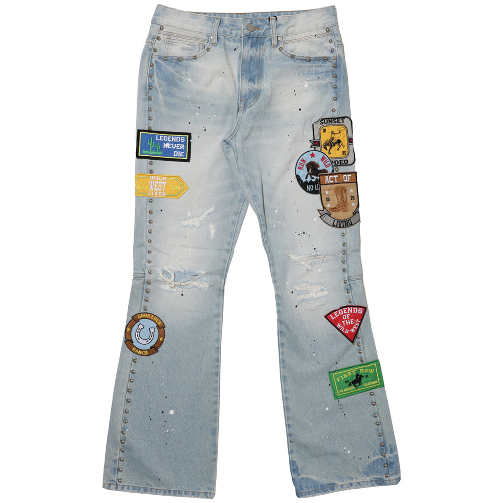 ACT OF LIVING RODEO WASHED DENIM PANTS