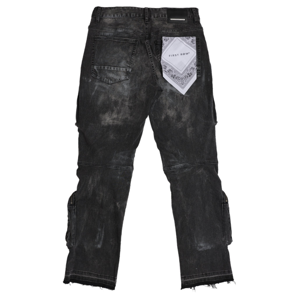 UTILITY CARGO SHARP DENIM PANTS