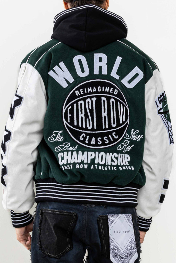 THE BEST NEVER REST CHAMPIONSHIP VARSITY JACKET | First Row