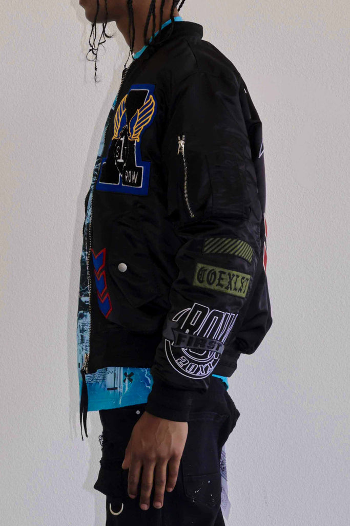 COEXIST MULTI PATCHES MA-1 JACKET