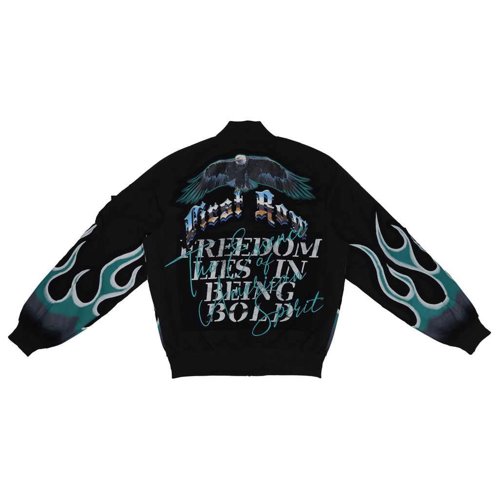 FREEDOM IS NOT FREE FLAME MA-1 JACKET