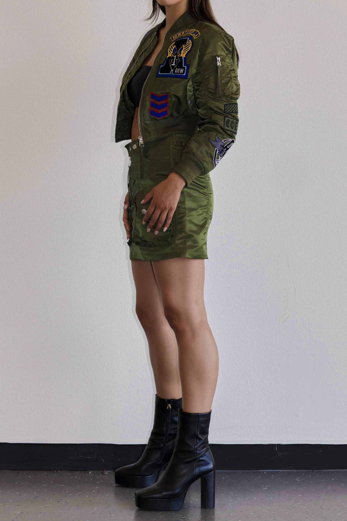 UTILITY NYLON CARGO MINI SKIRT