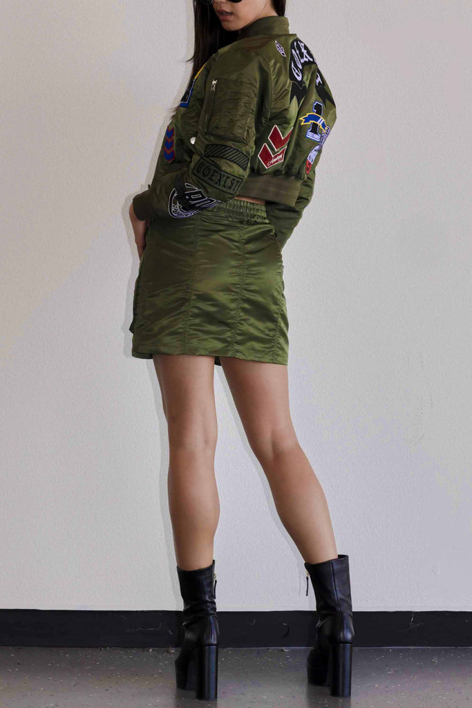 UTILITY NYLON CARGO MINI SKIRT