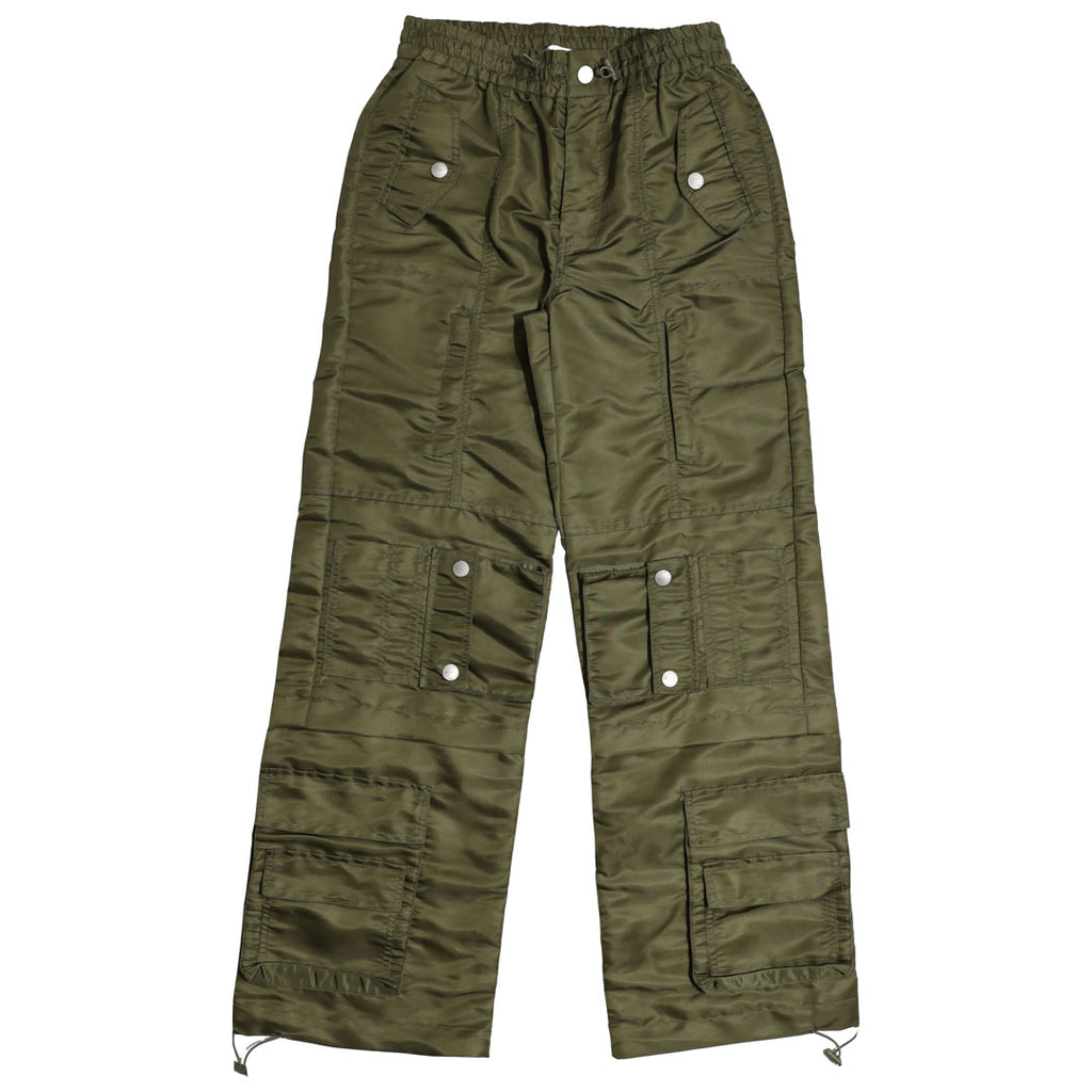 UTILITY NYLON WIDE CARGO PANTS