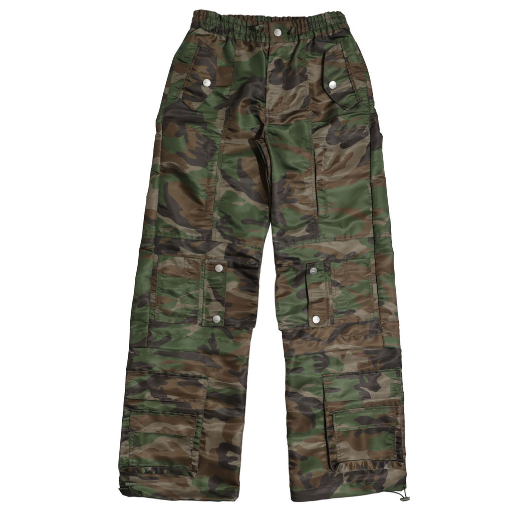 UTILITY NYLON WIDE CARGO PANTS