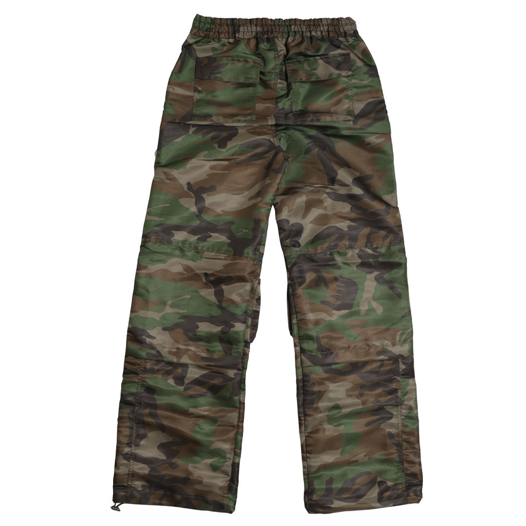 UTILITY NYLON WIDE CARGO PANTS