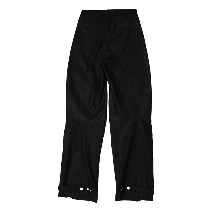 FURIOUS MOTOR RACING LEATHER WIDE PANTS