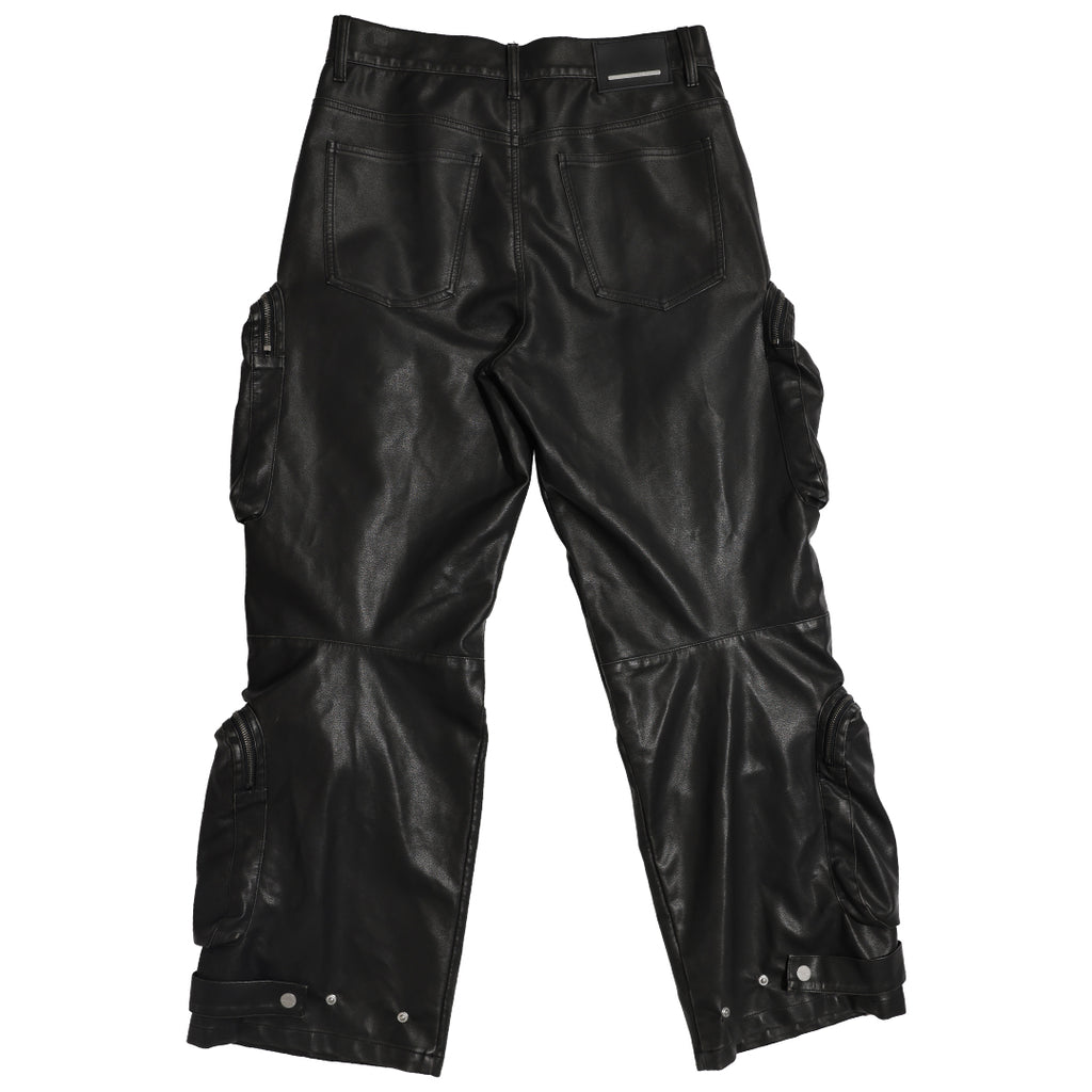 UTILITY MA-1 WASHED LEATHER PANTS