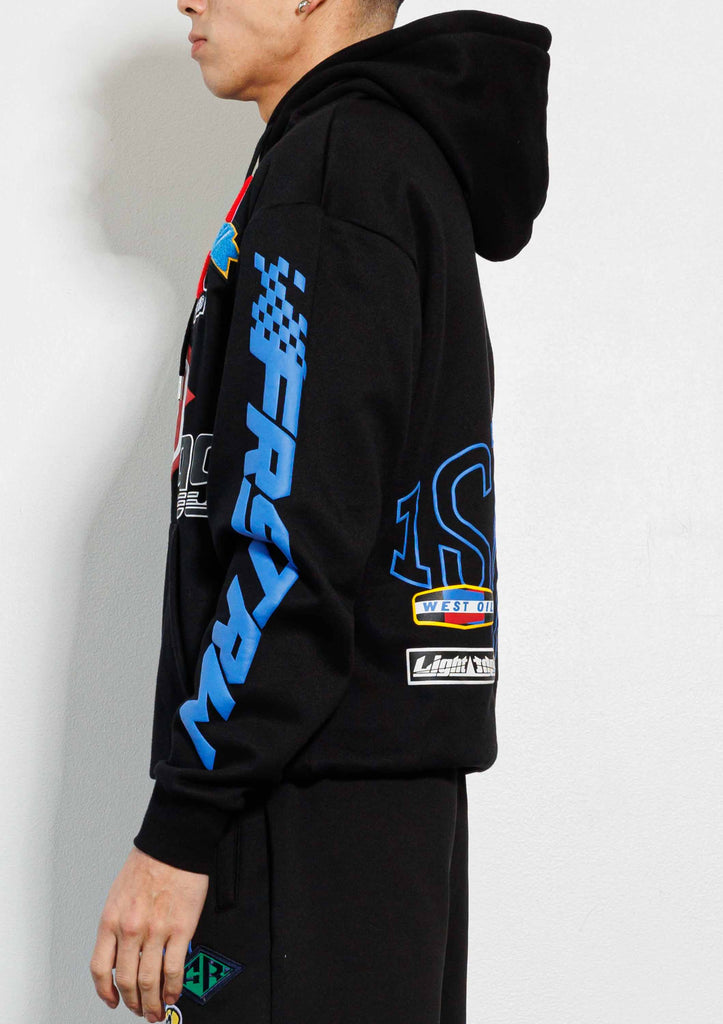 Multi Logo Racing Hoodie